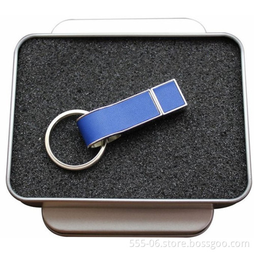 new 64GB leather usb drive with keychain